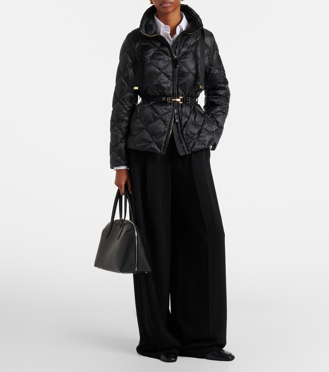 Belted quilted down jacket | Max Mara