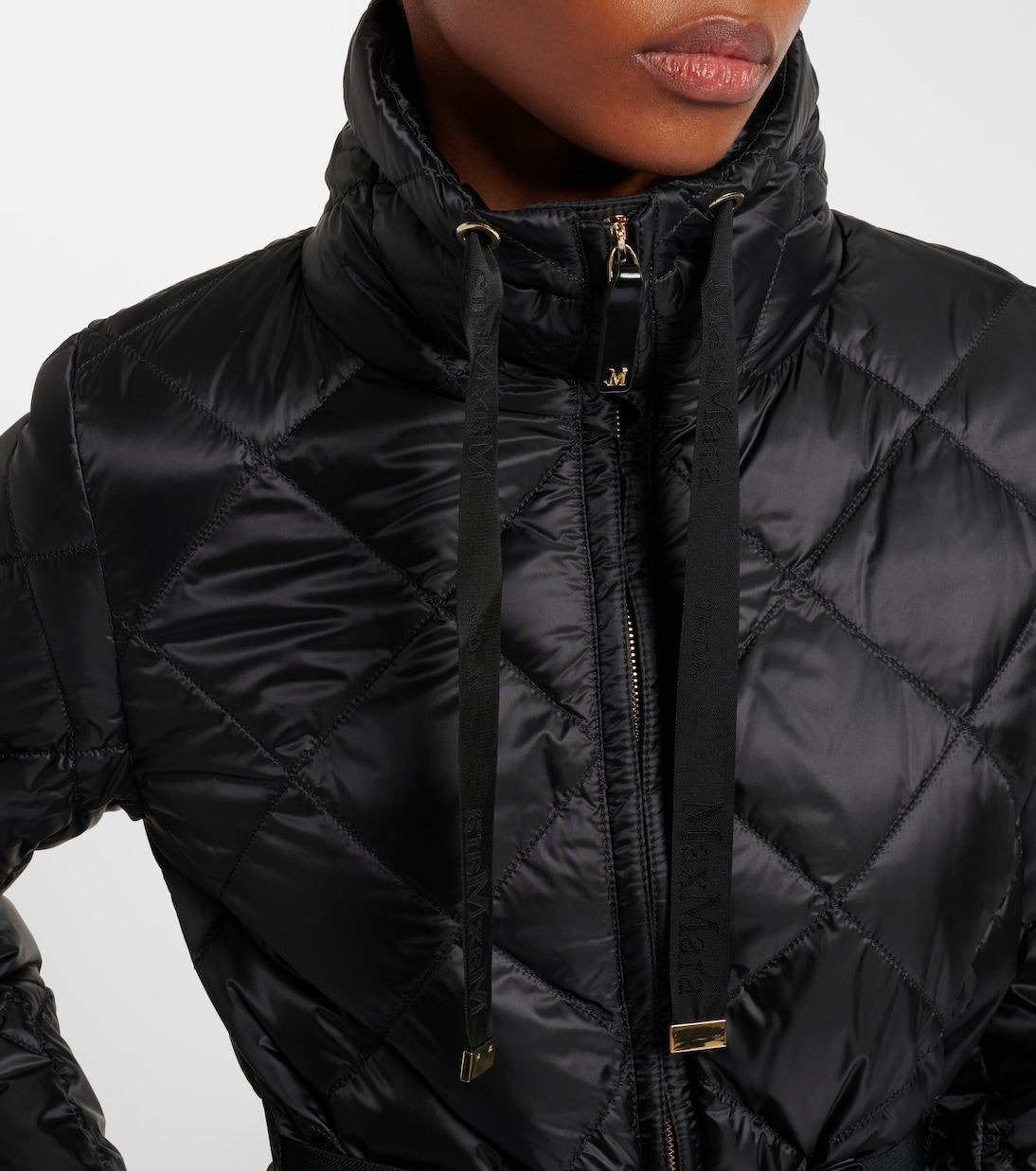 Belted quilted down jacket | Max Mara