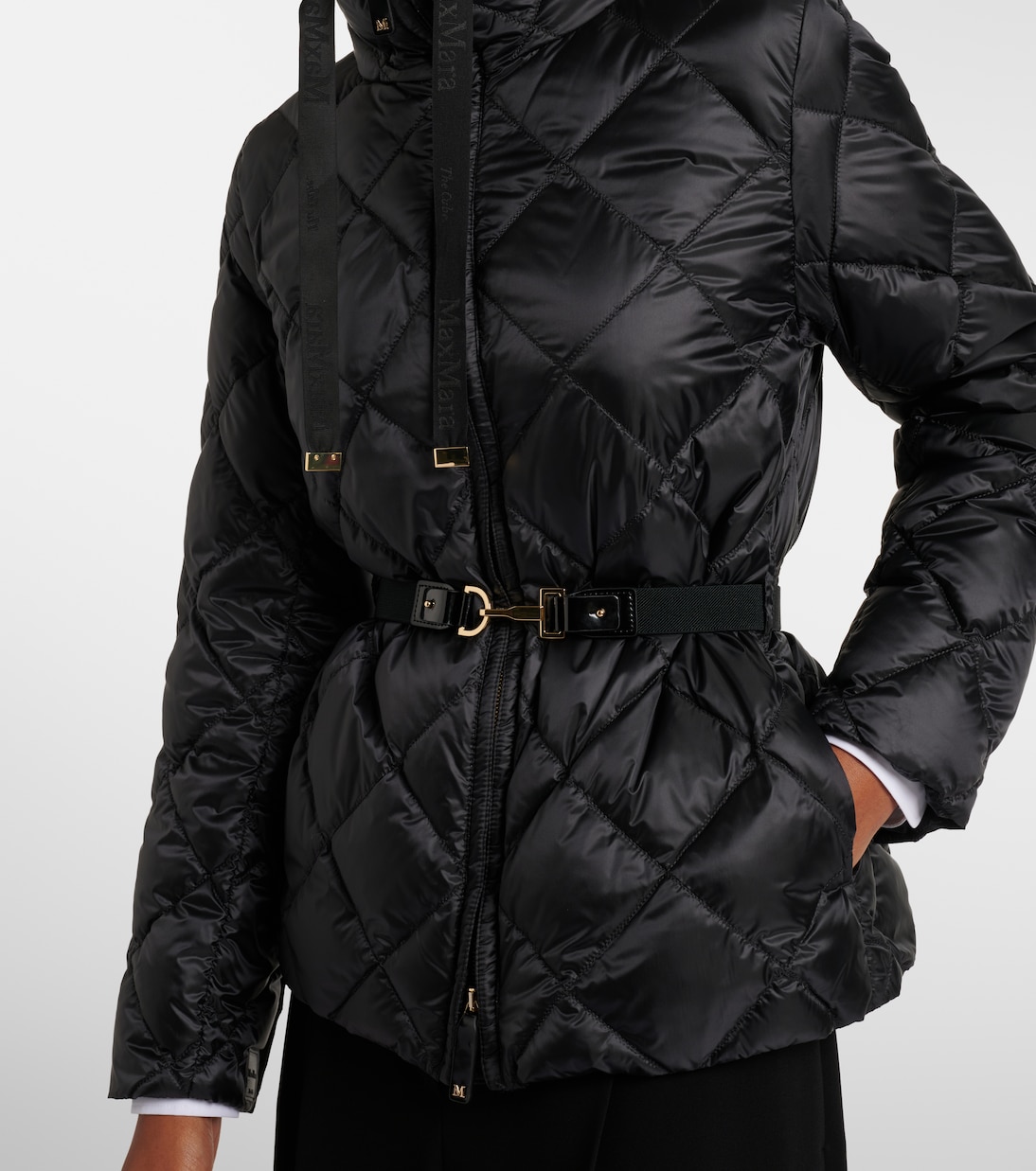 Belted quilted down jacket | Max Mara