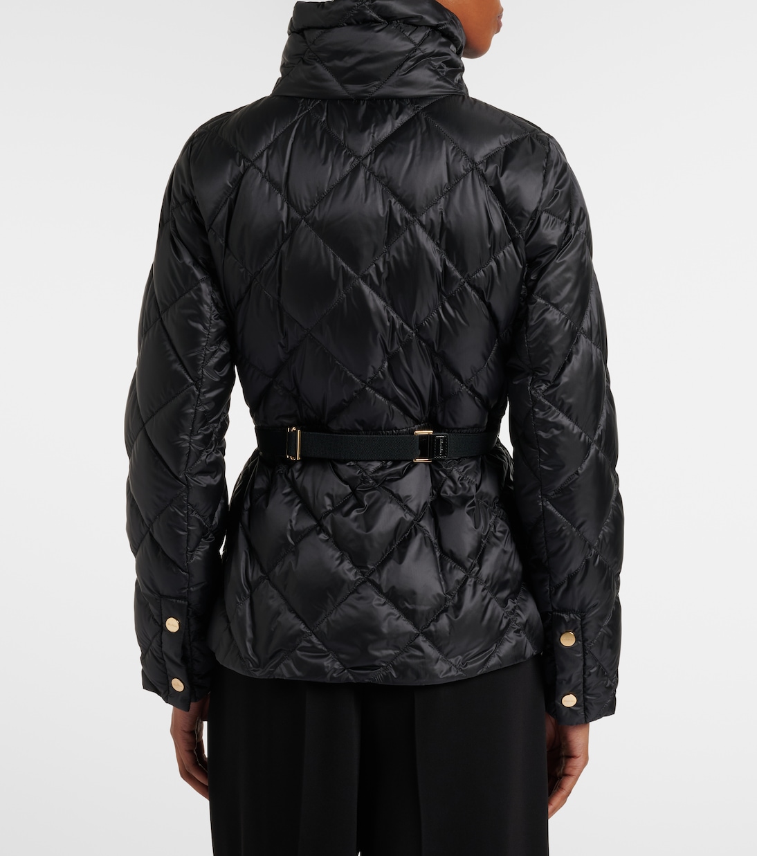 Belted quilted down jacket | Max Mara