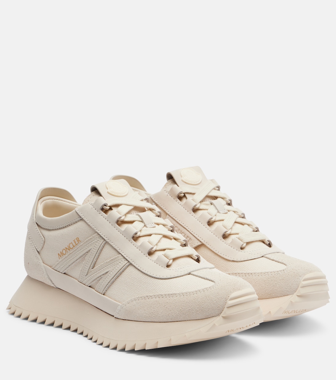 Pacey2 suede-trimmed sneakers | Moncler