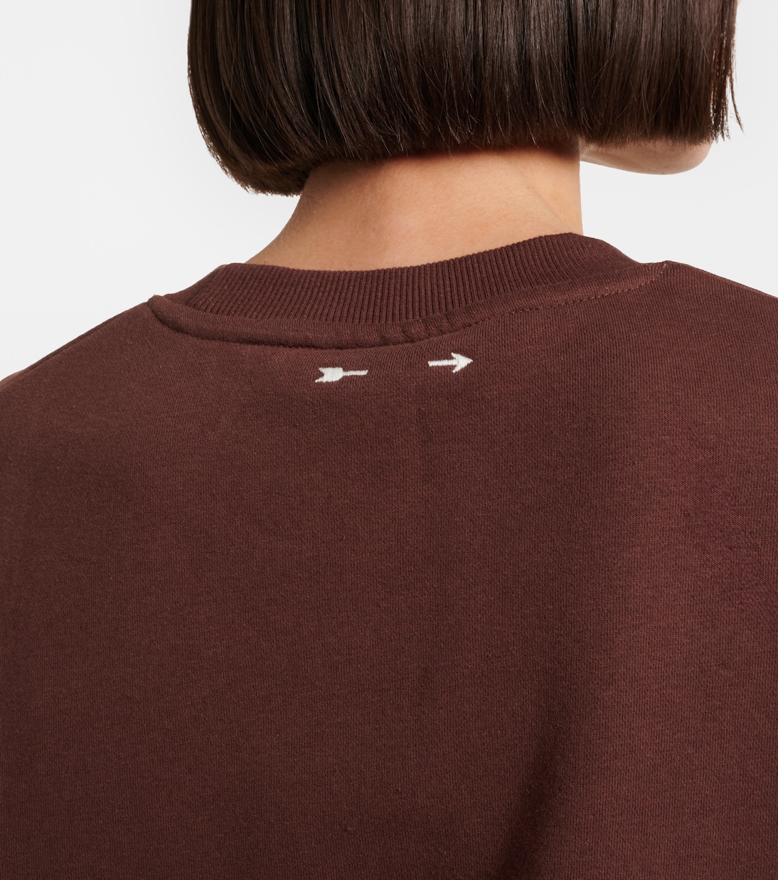 Sudadera de jersey de algodón a rayas | The Upside