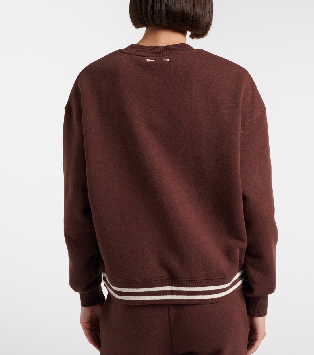 Sudadera de jersey de algodón a rayas | The Upside