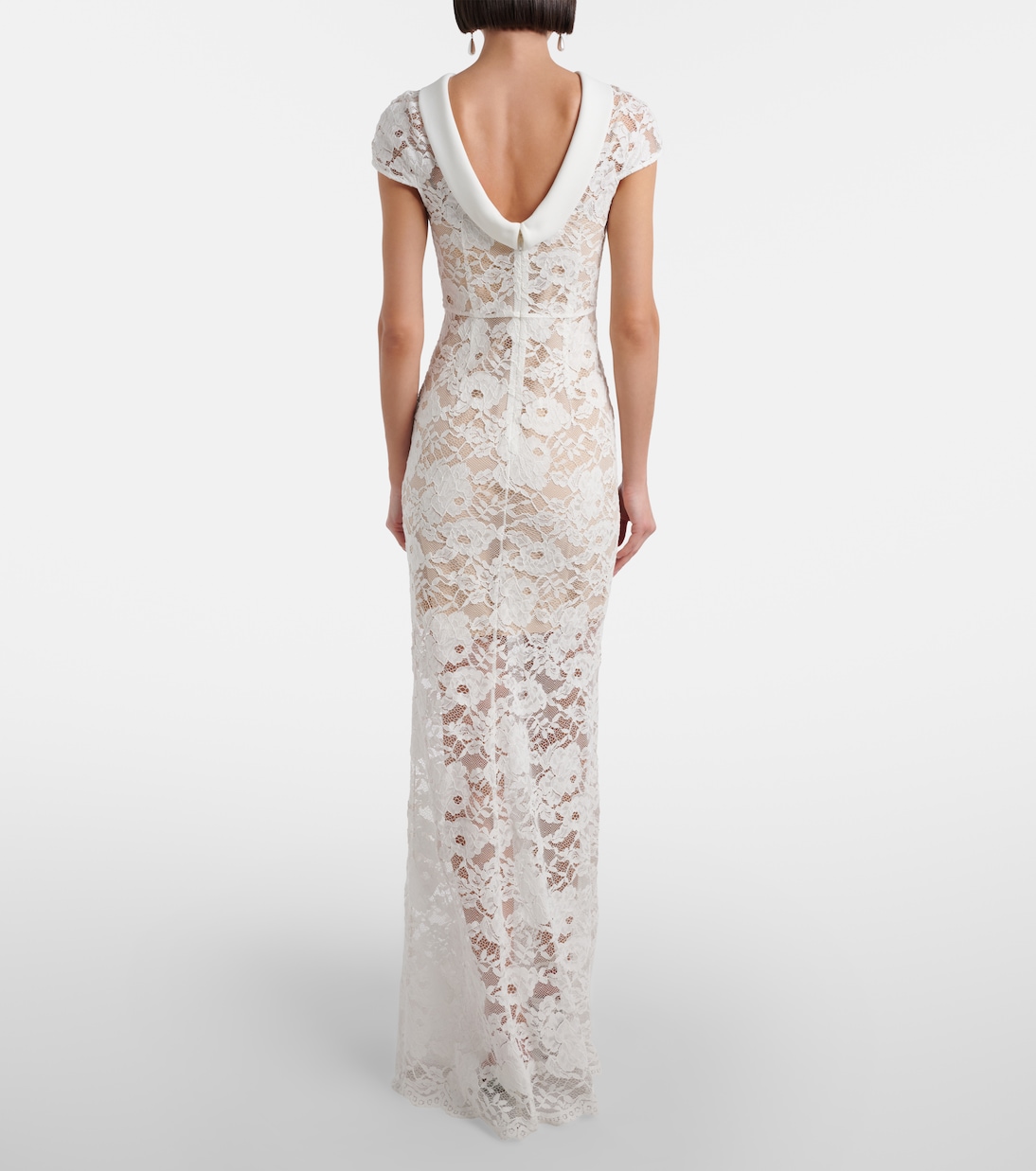 Abito lungo in pizzo | Self-Portrait