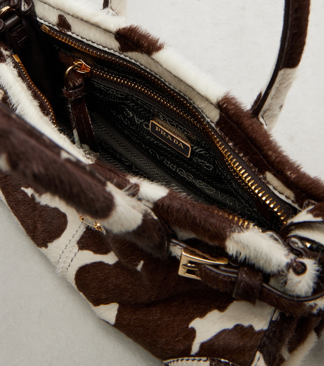 Prada Bonnie Mini calf hair top-handle bag | Prada