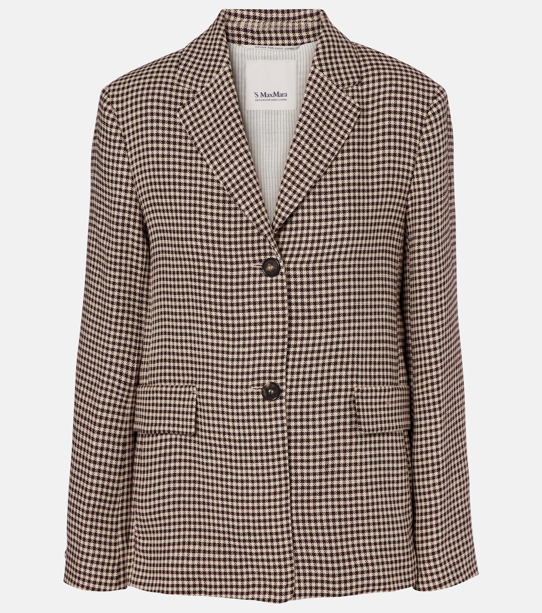 Gita checked linen blazer | 'S Max Mara