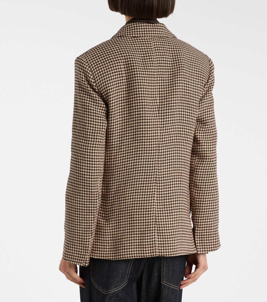 Gita checked linen blazer | 'S Max Mara