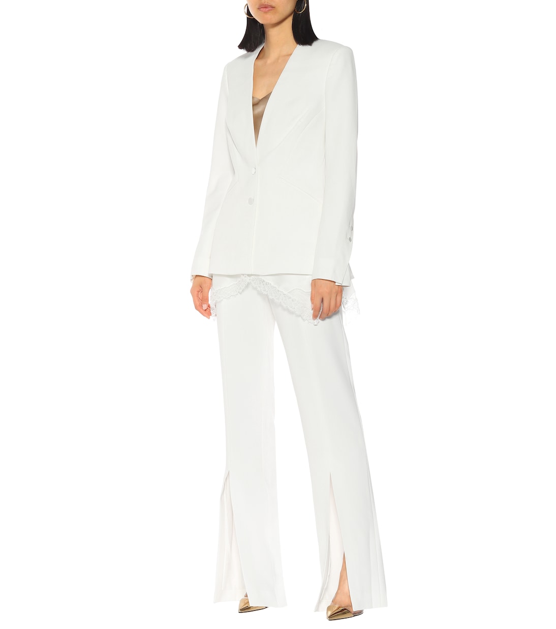 Blazer in crêpe con pizzo | Simkhai