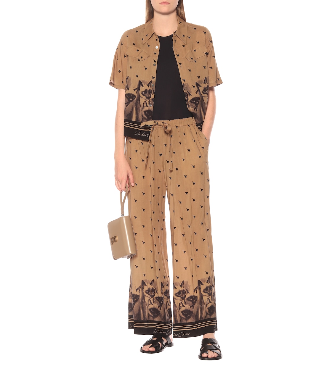 Printed drawstring pants | Undercover