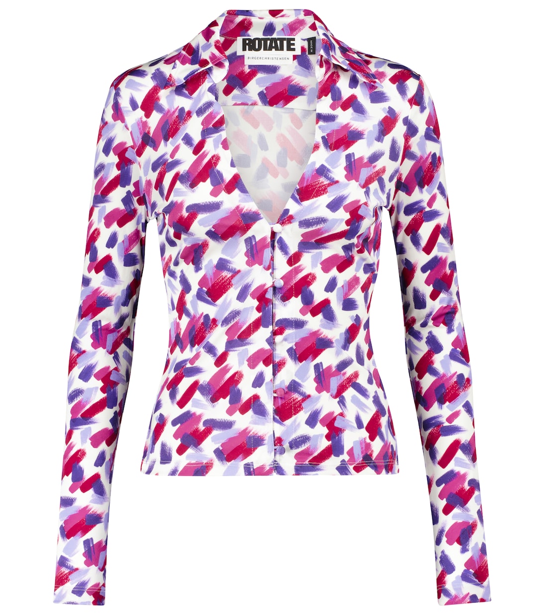 Cabaret printed long-sleeved top | Rotate