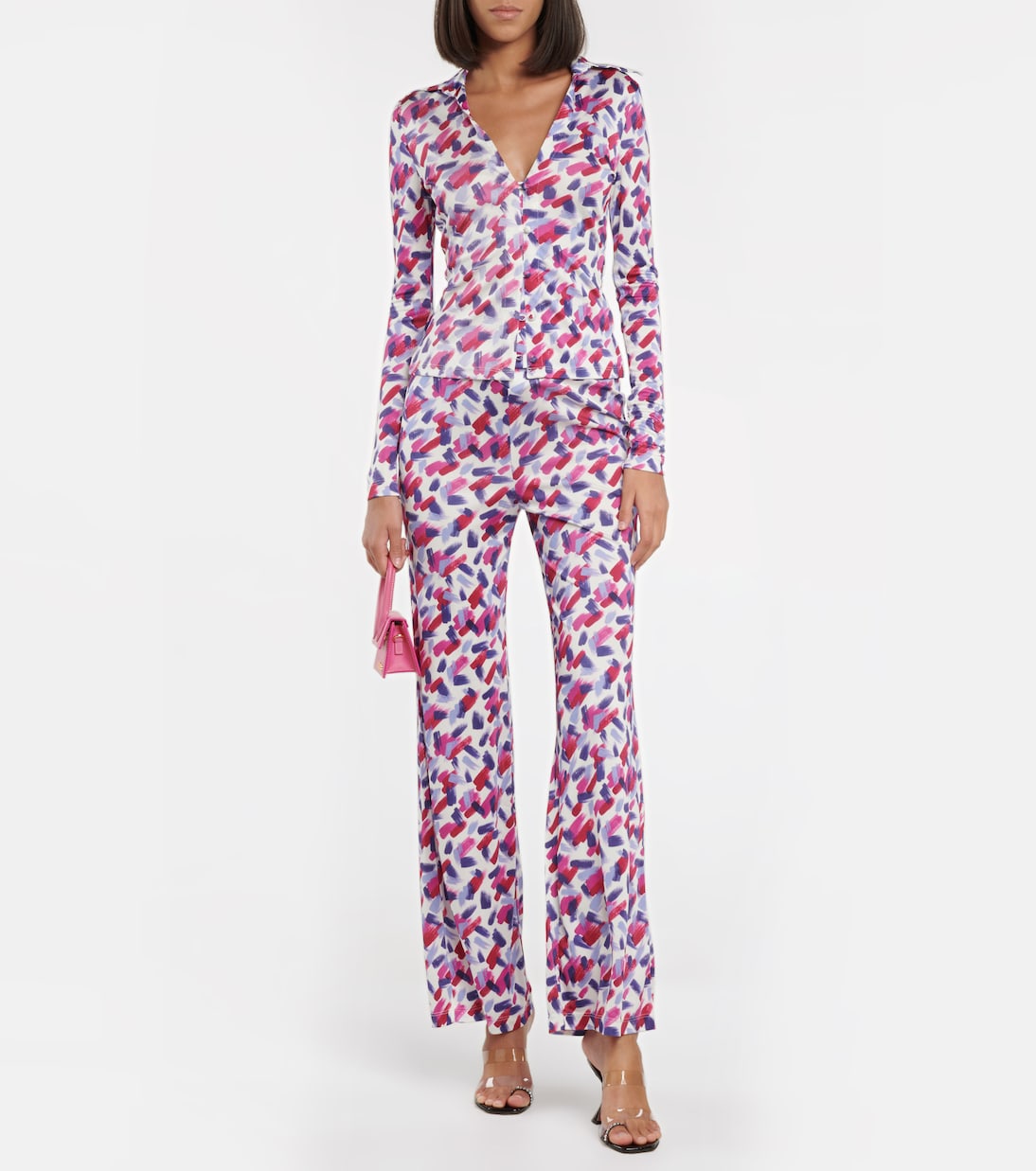 Cabaret printed long-sleeved top | Rotate