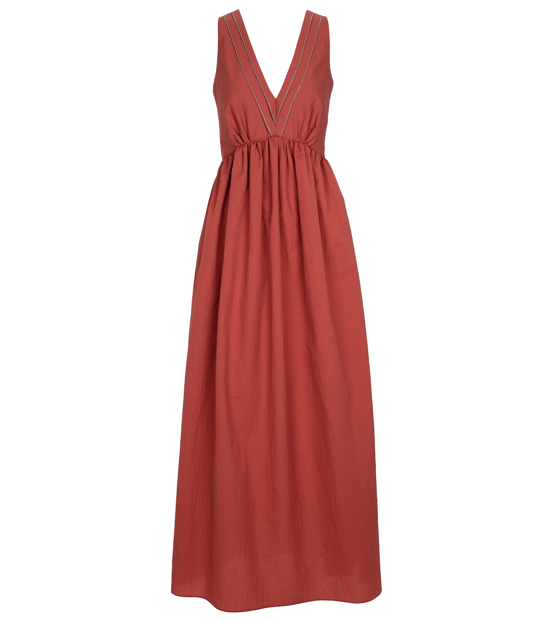 Maxikleid aus einem Baumwollgemisch | Brunello Cucinelli