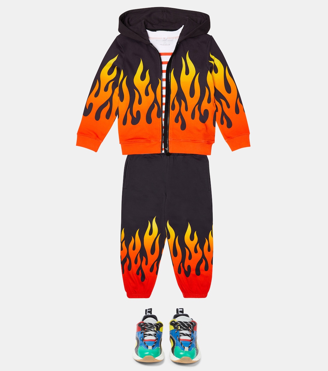 Bedruckte Kapuzenjacke aus Baumwolle | Stella McCartney Kids