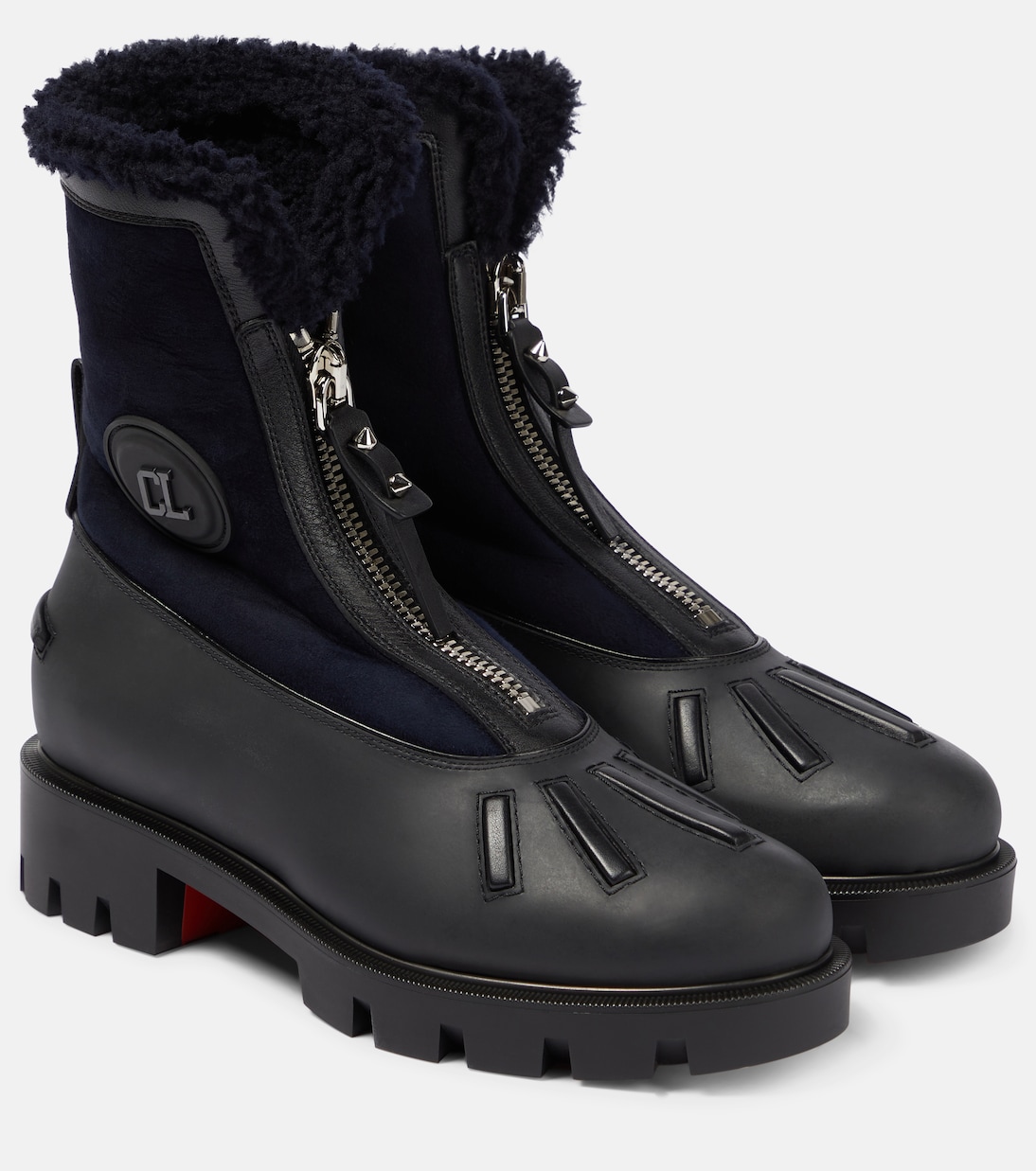 Ankle Boots Glory aus Leder und Veloursleder | Christian Louboutin