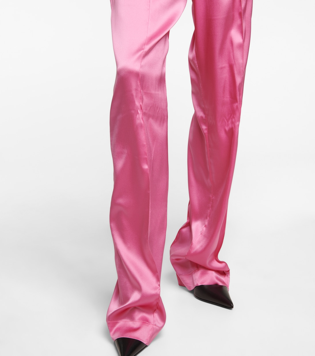 Pantalon à taille haute en soie mélangée | Tom Ford