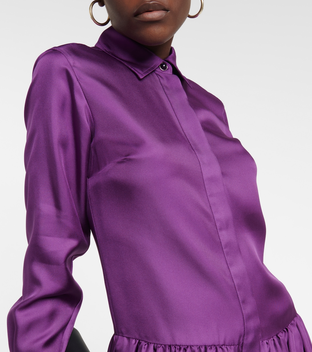 Yard silk satin shirt dress | Max Mara