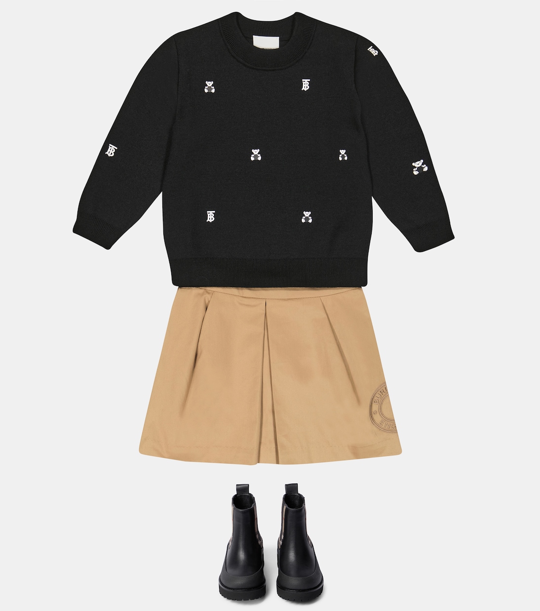 Pull Thomas Bear en laine mélangée | Burberry Kids