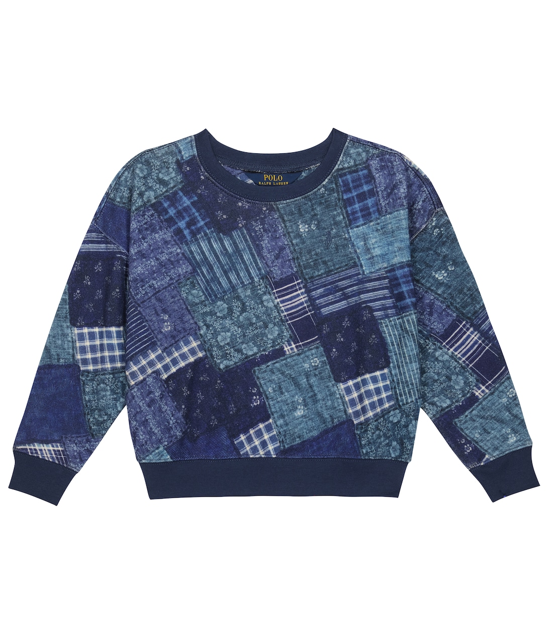 Sudadera en mezcla de algodón patchwork | Polo Ralph Lauren Kids