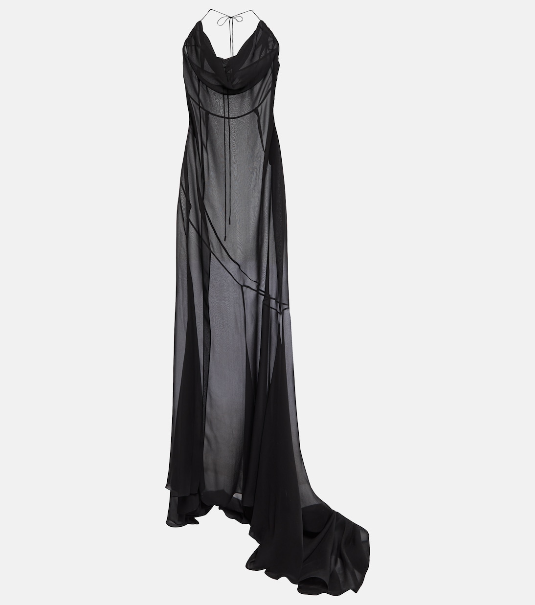 Silk georgette gown | Alessandra Rich