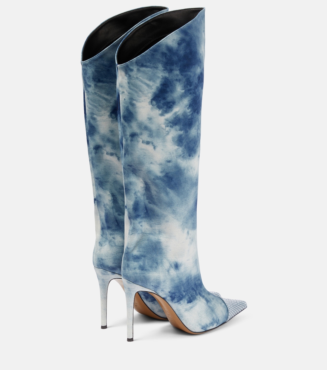 Botas altas en denim tie-dye | Alexandre Vauthier