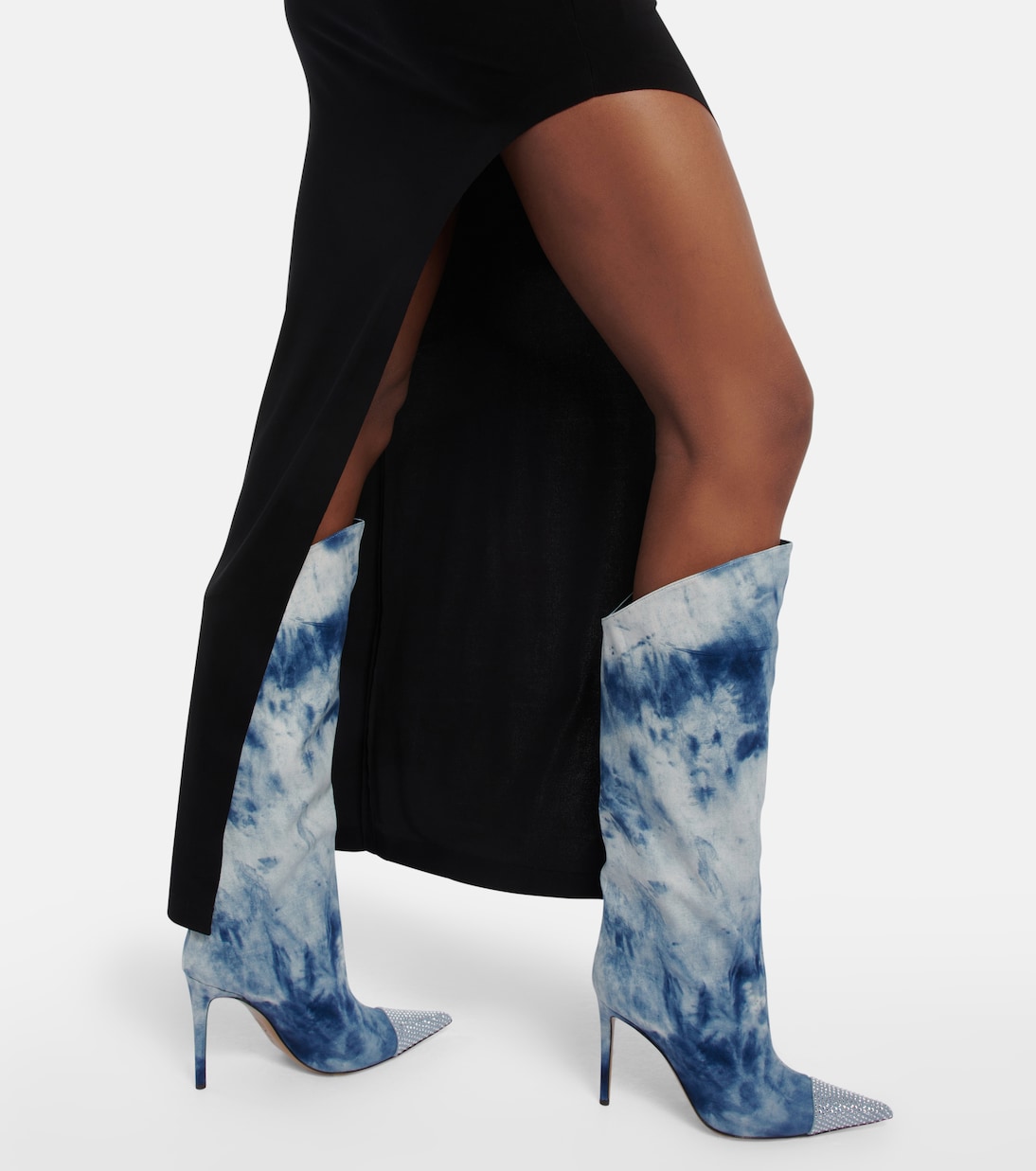 Botas altas en denim tie-dye | Alexandre Vauthier