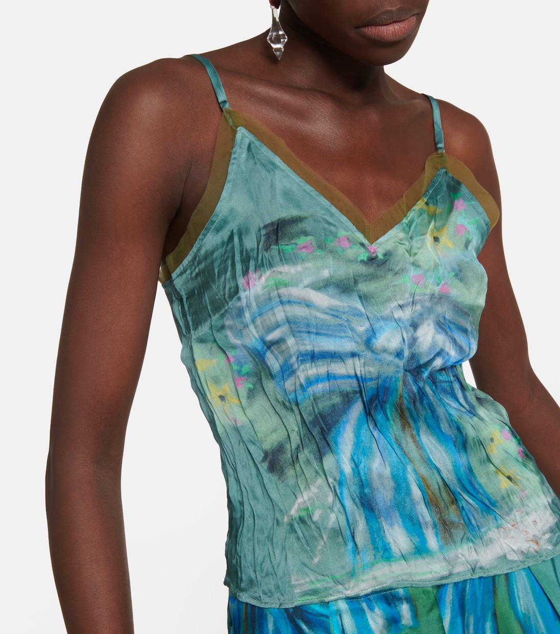 Printed satin camisole | Acne Studios