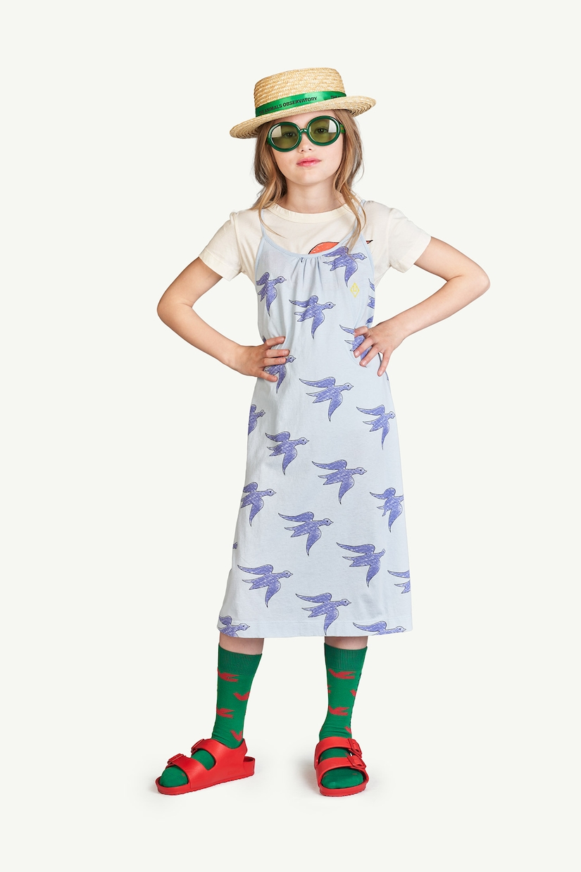 Bedrucktes Kleid Gazel aus Baumwolle | The Animals Observatory