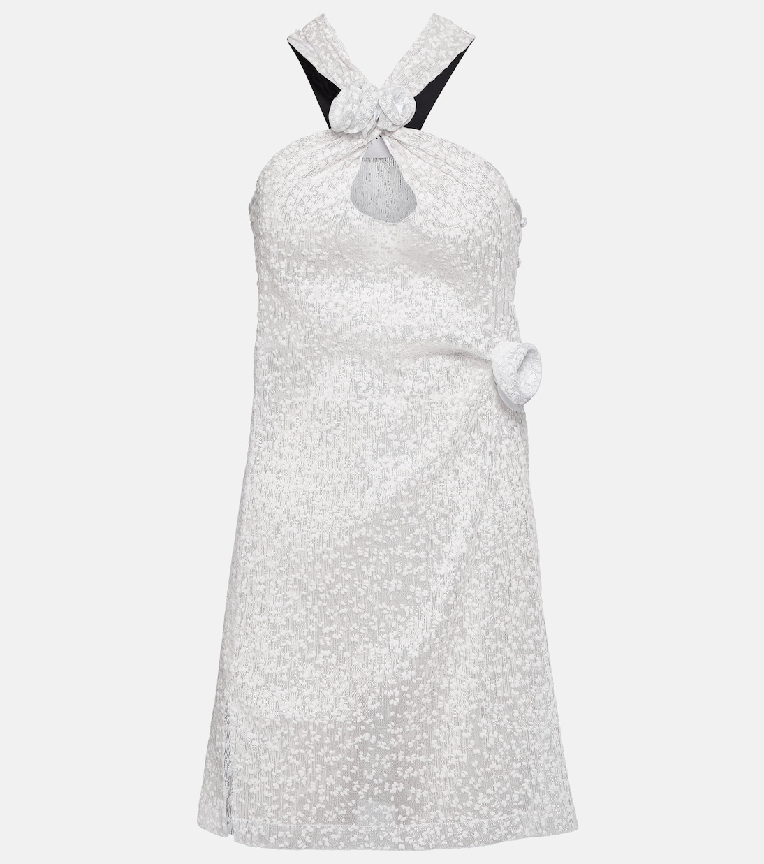 Verziertes Minikleid aus Seide | Coperni
