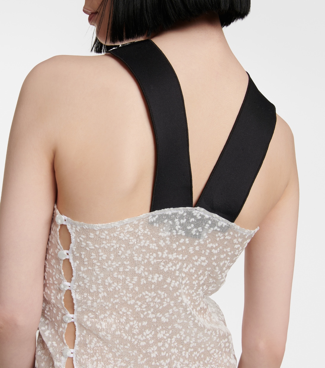 Verziertes Minikleid aus Seide | Coperni