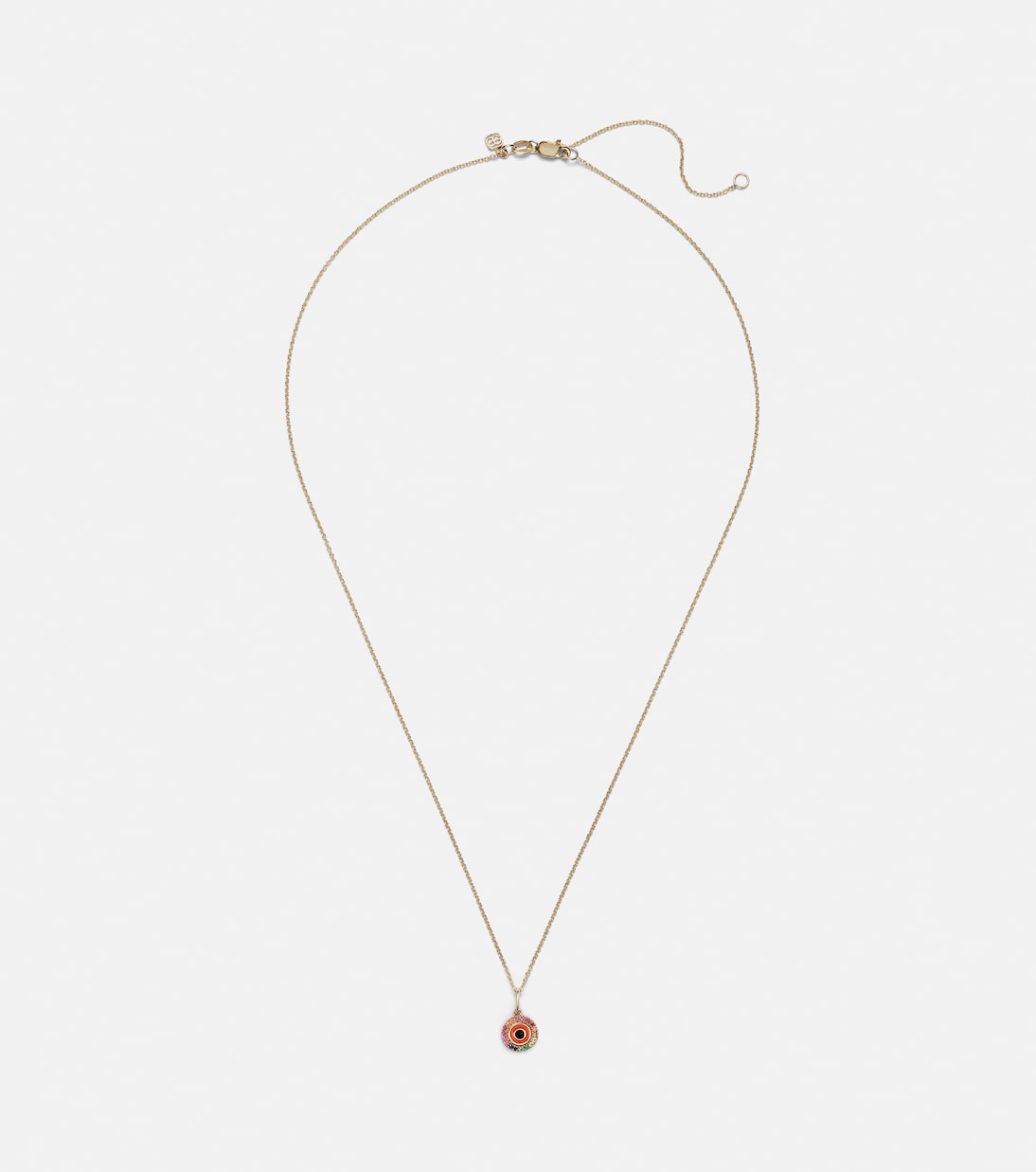 Collana in oro 14kt con Occhio Malvagio e diamanti SYDNEY EVAN per stile giovane e trendy