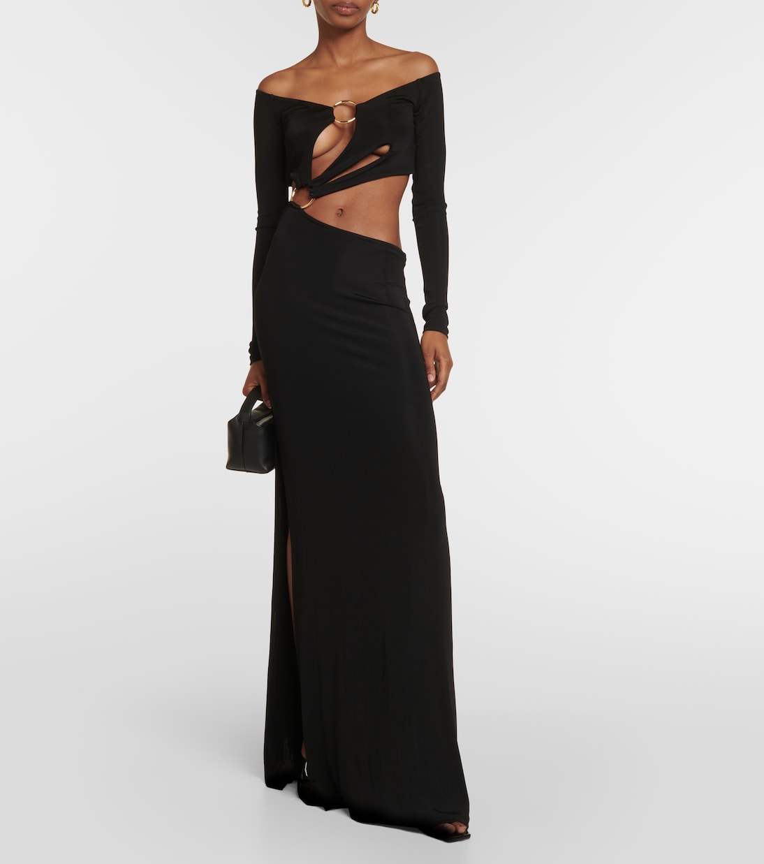 Cutout jersey maxi dress | Louisa Ballou