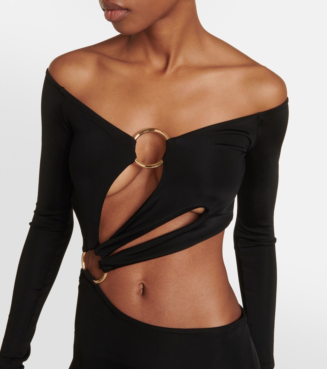 Cutout jersey maxi dress | Louisa Ballou