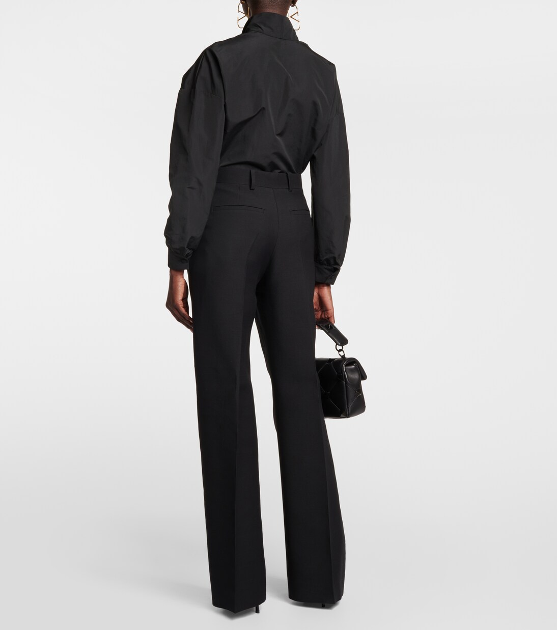 Pantaloni regular in crêpe couture | Valentino
