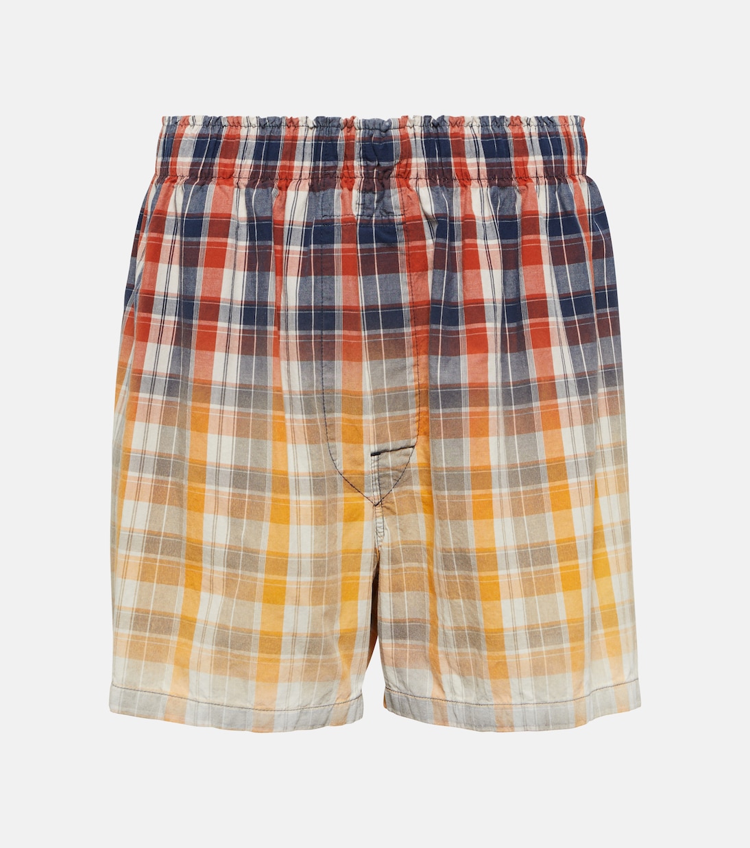 Shorts in cotone a quadri | Maison Margiela