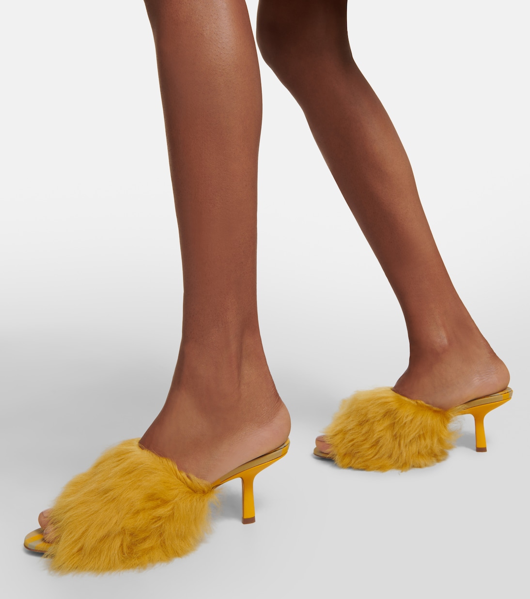 Mules Jackie in shearling e pelle | Burberry