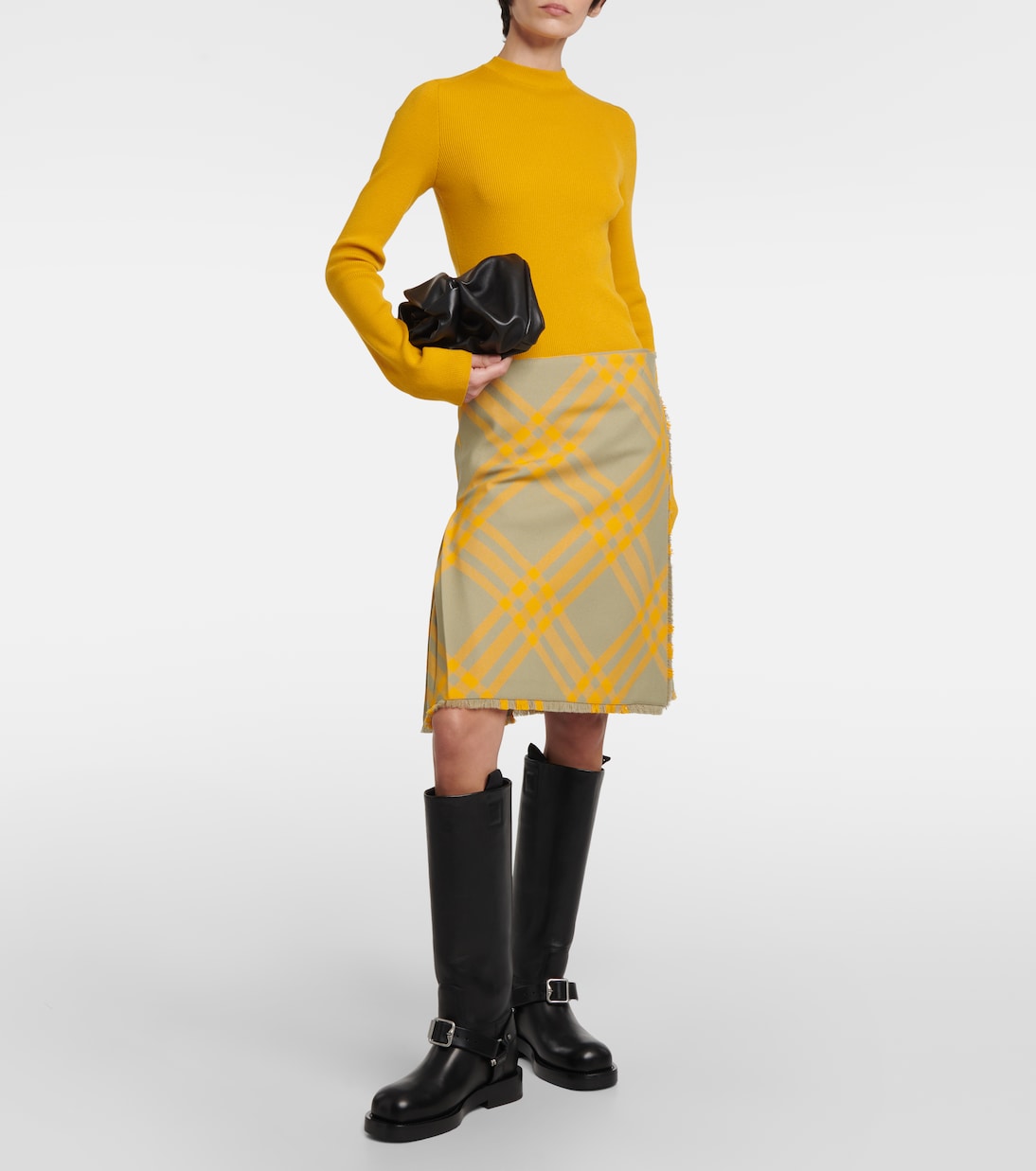 Check wool-blend kilt | Burberry