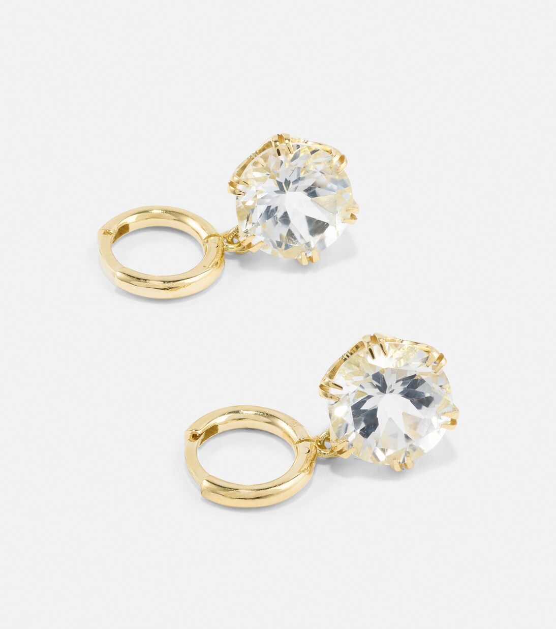 Orecchini in oro 18kt con topazio di ILEANA MAKRI, design elegante per giovani
