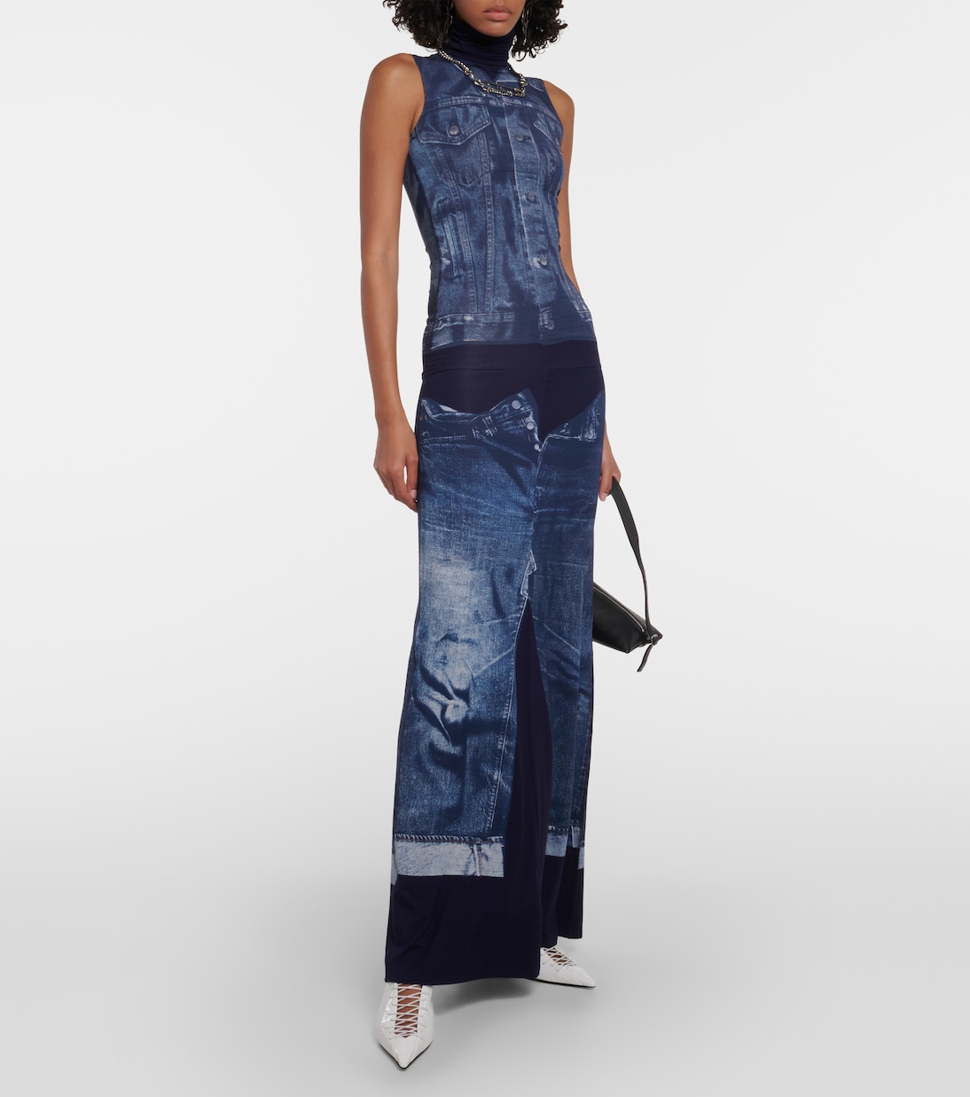x Jean Paul Gaultier Corset leather pumps | Jimmy Choo