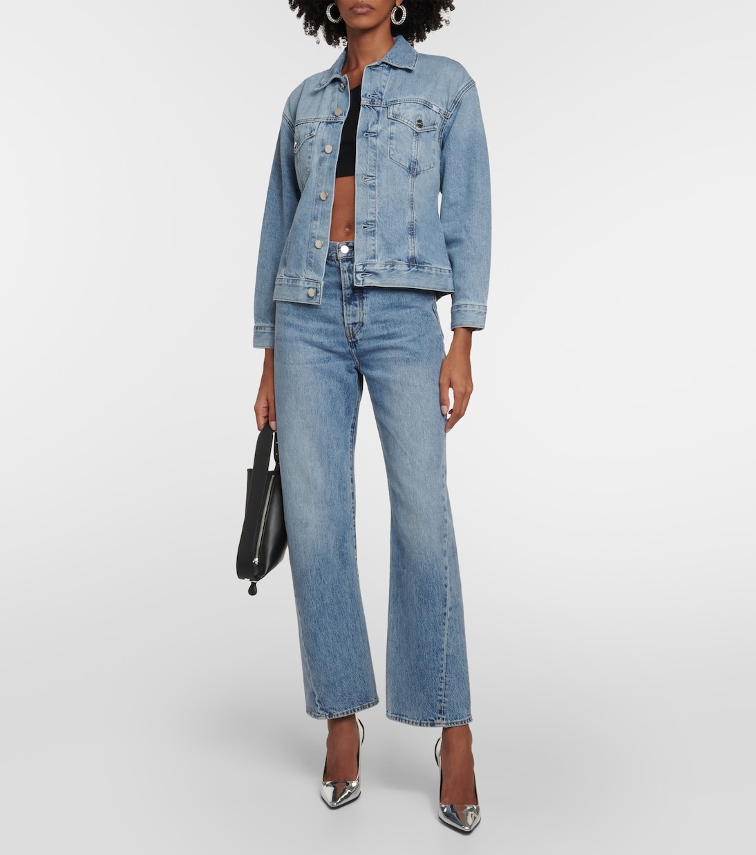 x EmRata – Veste Bell en jean | AG Jeans