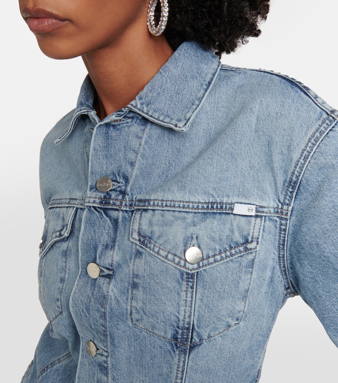 x EmRata – Veste Bell en jean | AG Jeans
