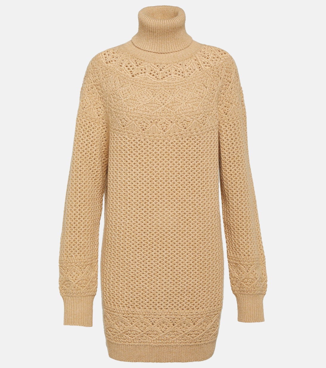 Jersey de Punto Crochet de Cachemira con Cuello Alto de Loro Piana para Jóvenes