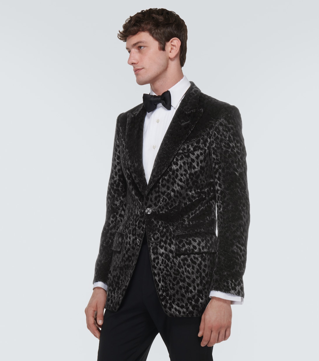 Blazer Atticus de terciopelo estampado | Tom Ford