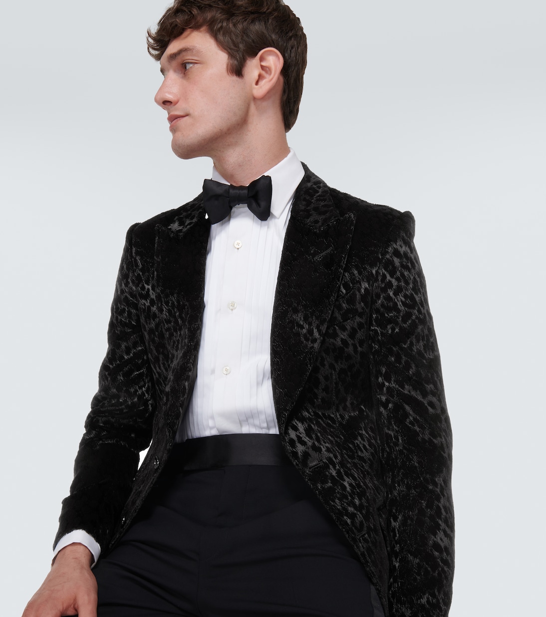 Blazer Atticus de terciopelo estampado | Tom Ford
