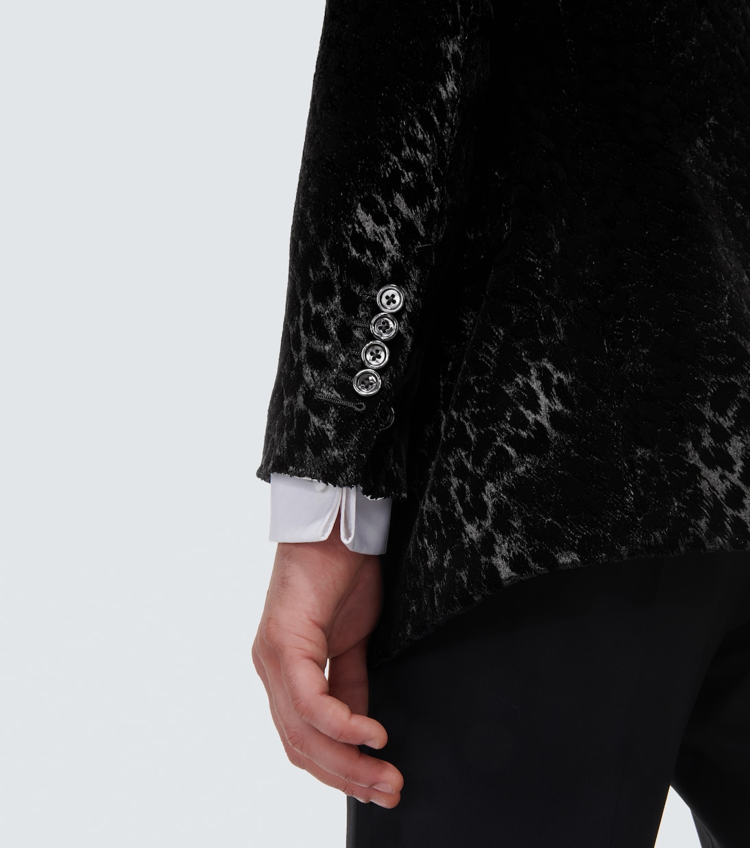 Blazer Atticus de terciopelo estampado | Tom Ford