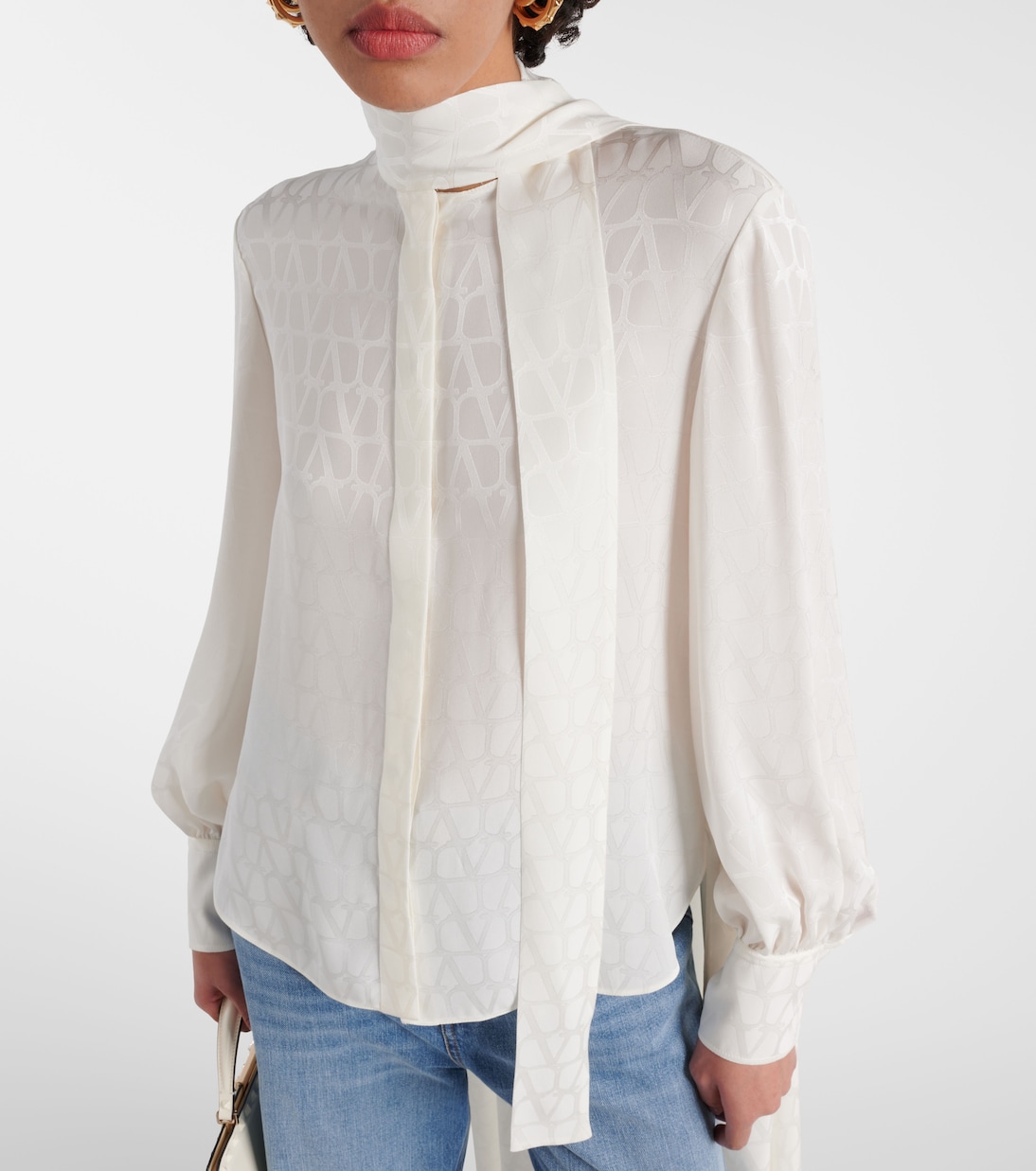 Blusa Toile Iconographe in seta | Valentino