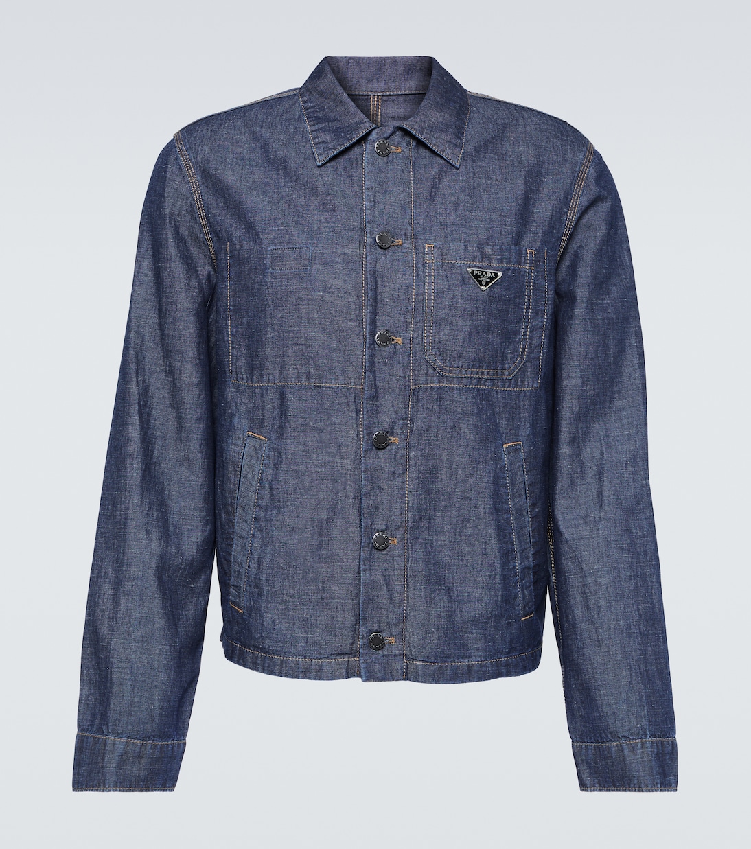 Camicia in cotone e lino | Prada