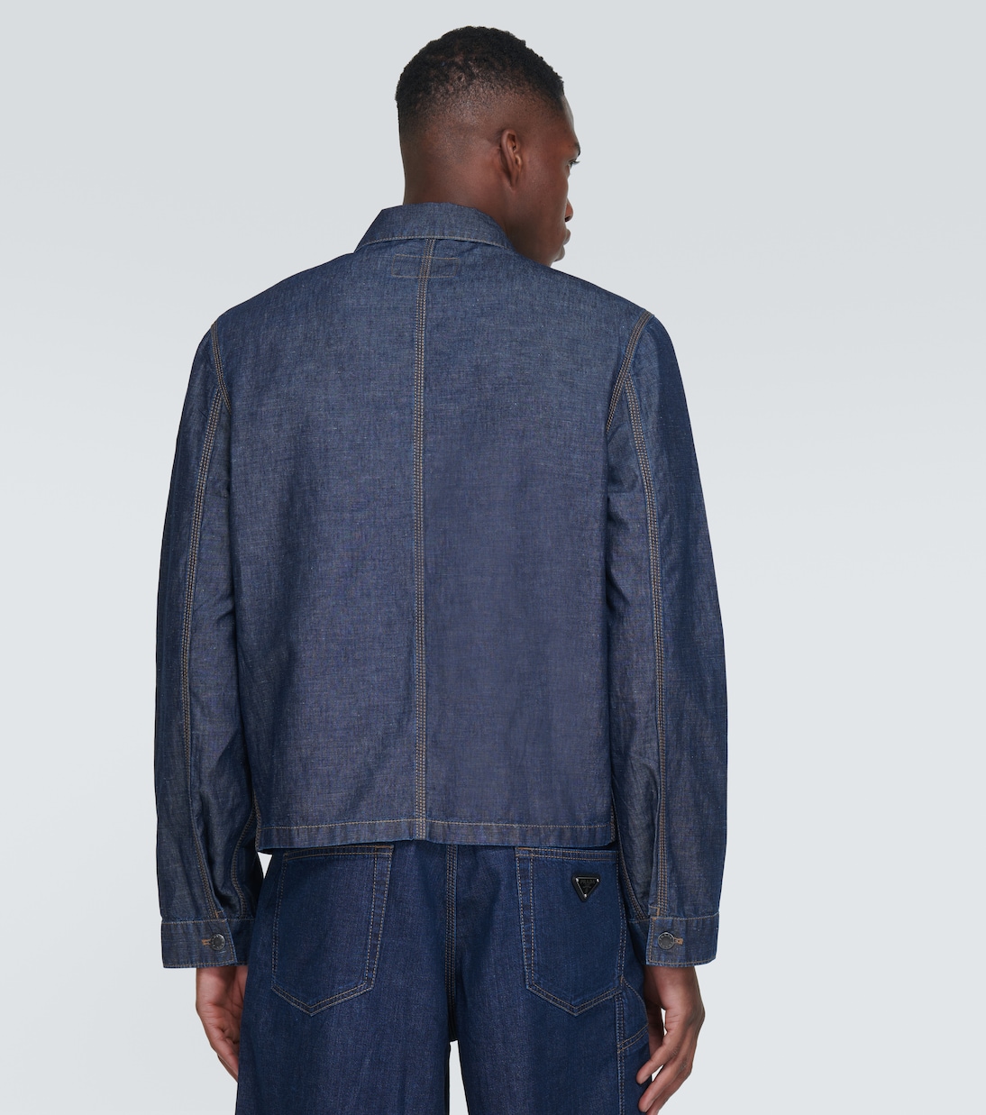 Camicia in cotone e lino | Prada