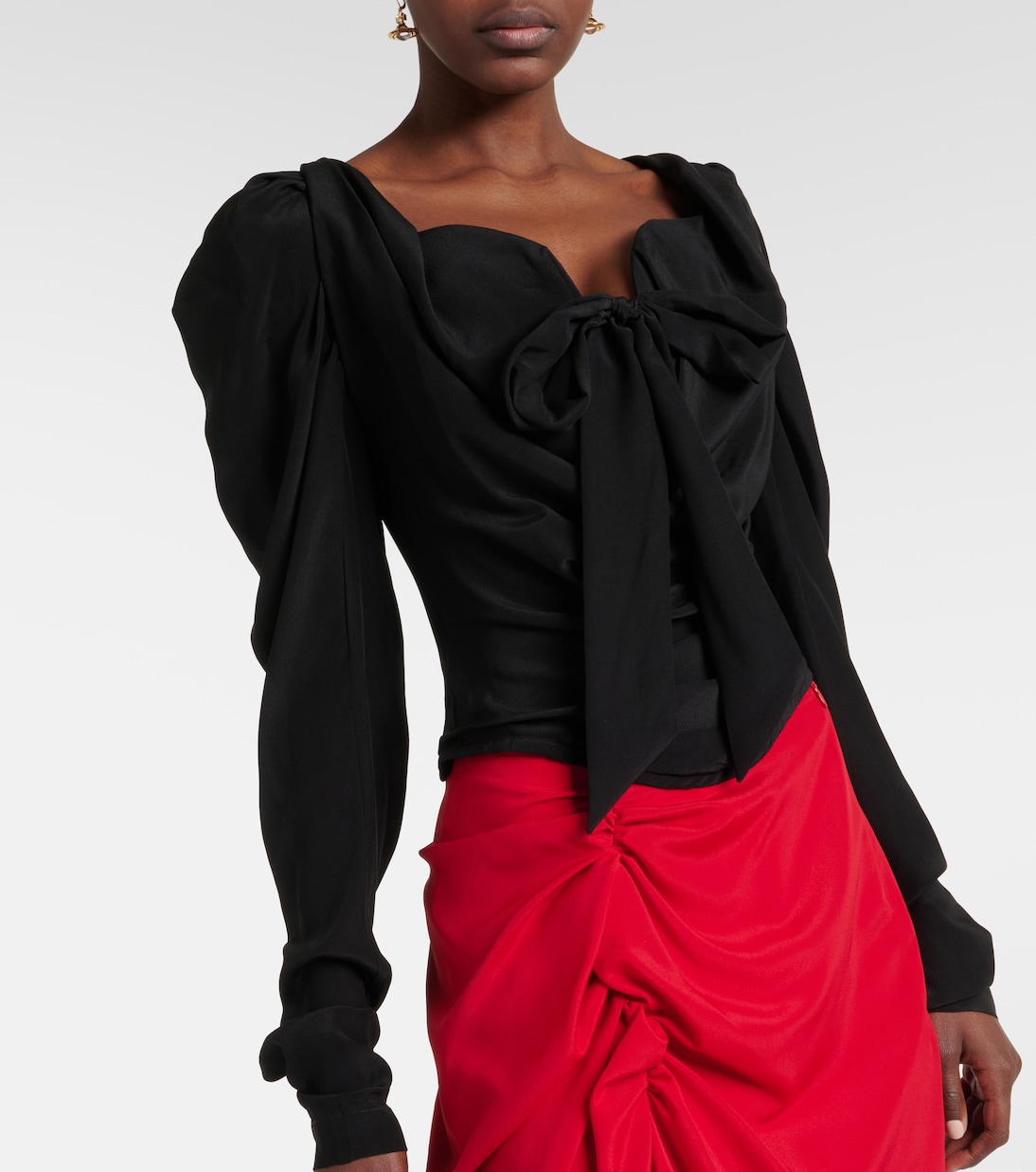 Tie-detail silk top | Vivienne Westwood