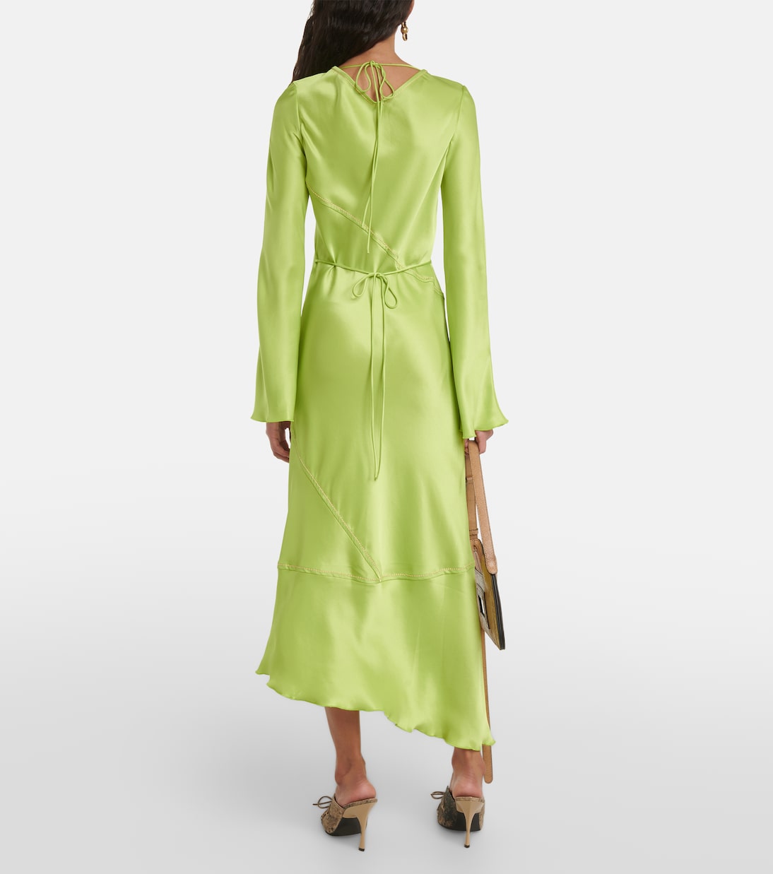 Robe midi Danessa en satin | Acne Studios