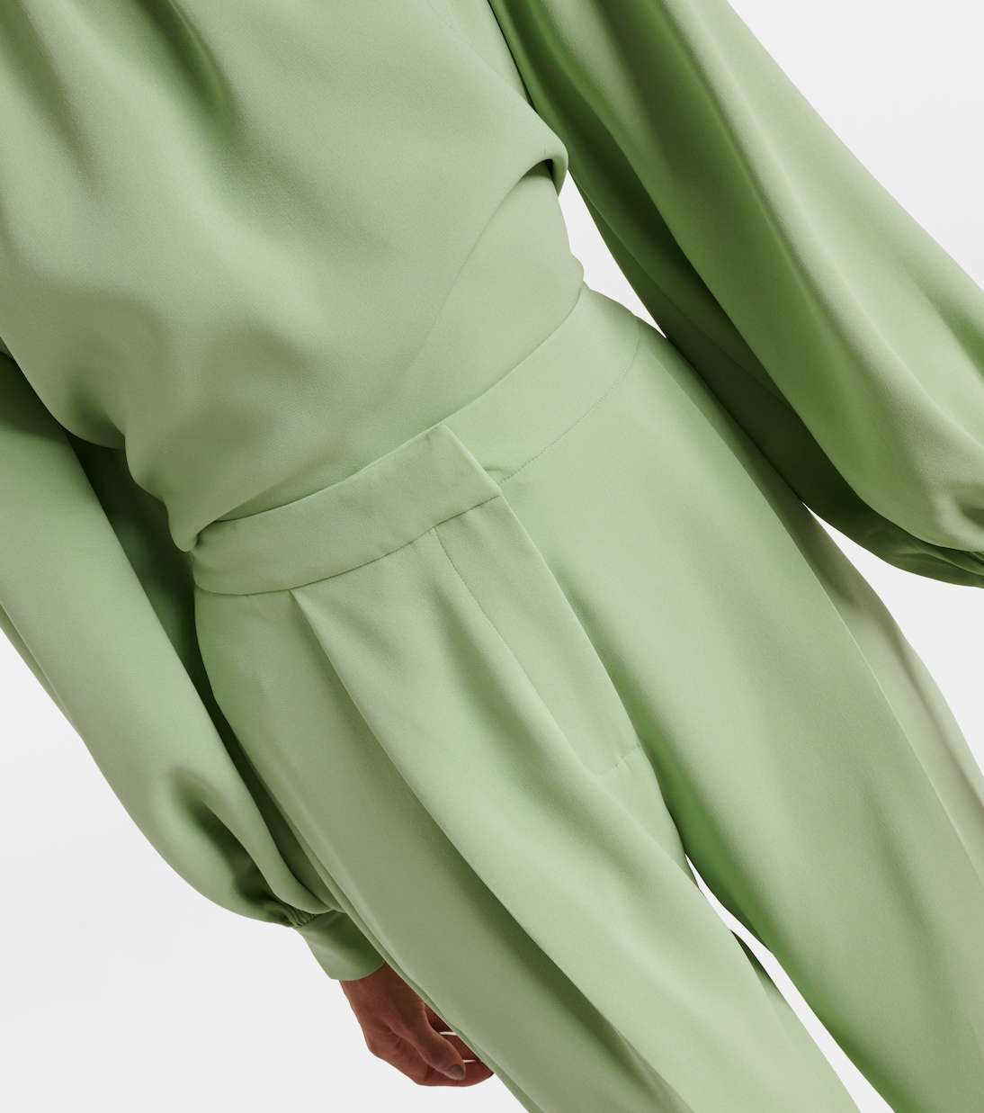 Pantalon ample en soie mélangée | Oscar de la Renta